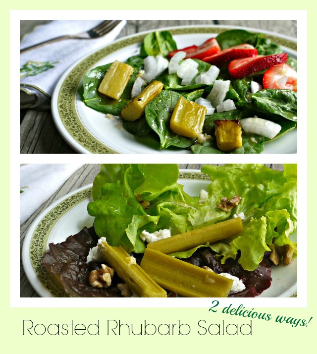 Roasted Rhubarb Salad