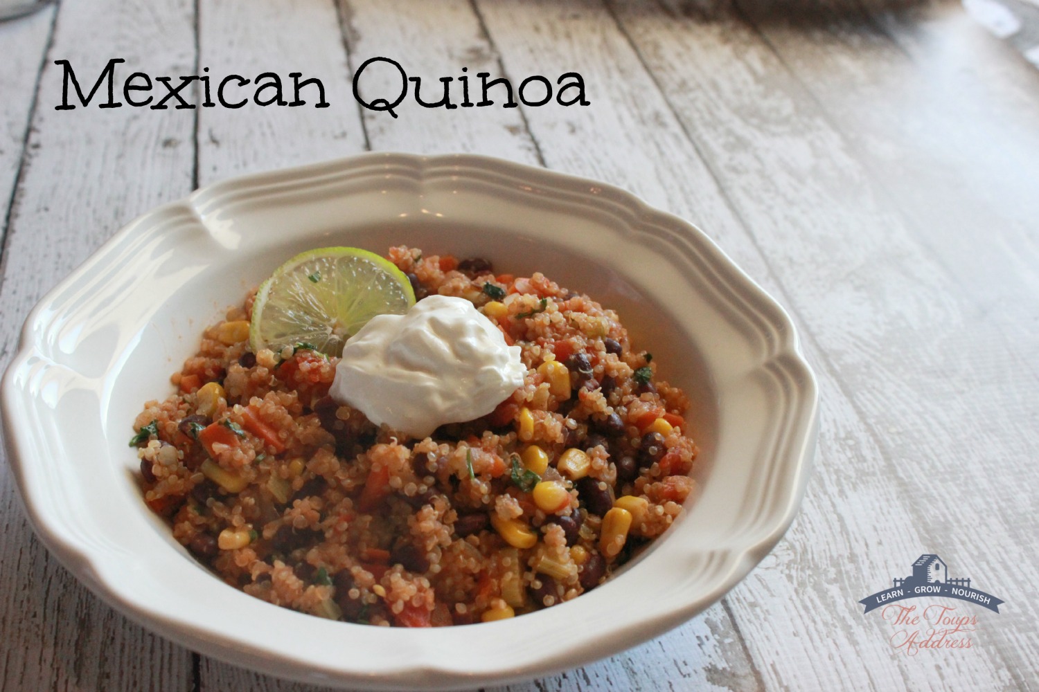 Mexican Quinoa - one pot - quick - gluten-free - vegan weeknight meal FULL OF FLAVOR!