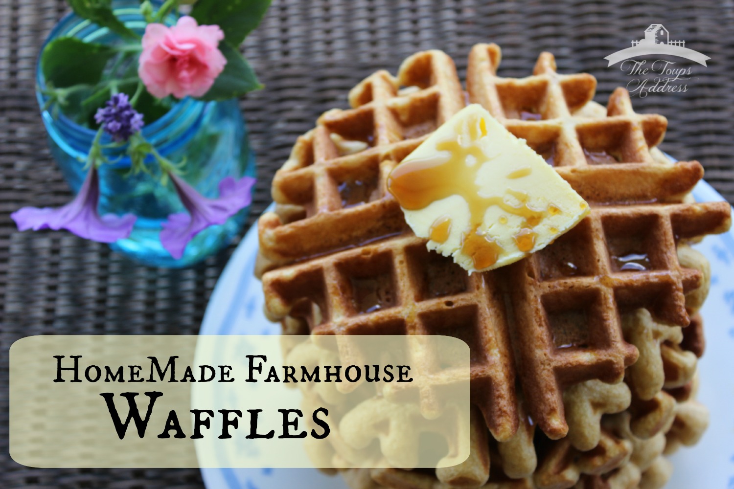 Homemade Farmhouse Waffles - freeze these babies up for a quick, healthy and easy breakfast!